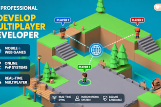 create multiplayer game, online and pvp games in gdevelop for mobile and web