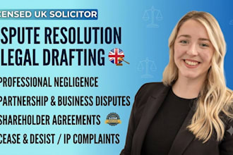 draft UK shareholder dispute letters and settlement agreements letter