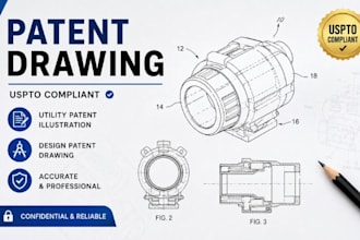 patent drawing uspto utility patent illustration design patent pro