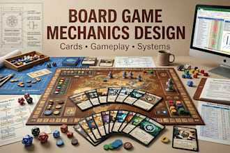 design board game mechanics, cards, gameplay, and systems