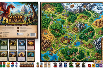design board game mechanics, cards, gameplay, rulebook and tabletop systems