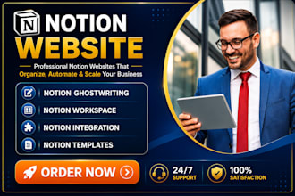 build a custom notion website, dashboard, template