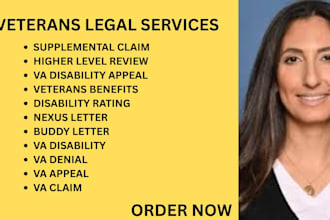 be your lawyer and help with VA disability claims, appeal, and veterans benefits