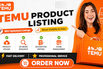 create SEO optimized temu product listings that boost visibility and sales