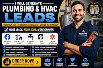 generate plumbing leads construction facebook ads hvac zapier automation
