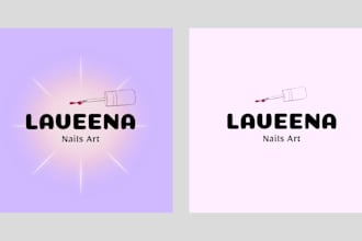 design professional branding and cards for nail art