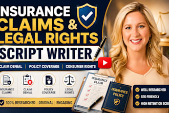 write engaging insurance claims, denial, legal rights, policy coverage script