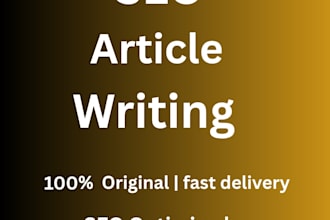 write SEO blog posts articles and website content