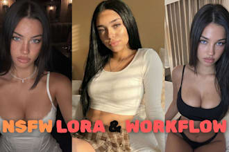 do nsfw ai sfw ai influencer model lora training comfyui for instagram fanvue ai
