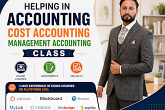 tutor in accounting, cost accounting, management accounting class