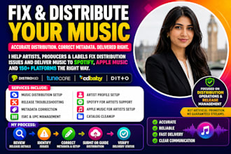fix and distribute your music on distrokid tunecore cd baby