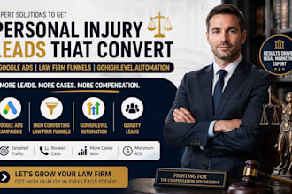 do personal injury leads lawyer google ads lawfirm funnel gohighlevel automation