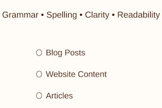 proofread and edit your content