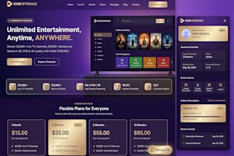 create a premium iptv website with payment gateway, automation and SEO setup