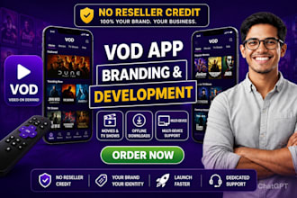 make stremio, hdo, iptv app and flix vod app rebranding