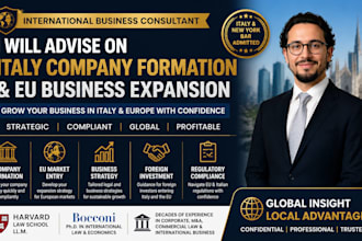 advise on italy company formation and eu business expansion