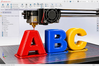 create  stl files ,3d cad models using solidworks