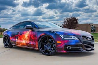 car wrap design, van wrap design
