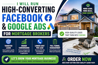 run high converting facebook and google ads for mortgage brokers