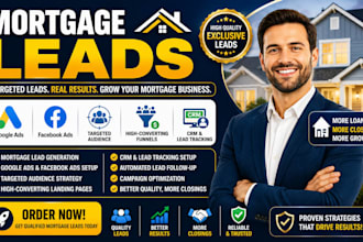 mortgage leads mortgage facebook ads mca funnels loan gohighlevel automation