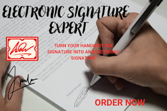 convert your handwritten signature into an electronic signature