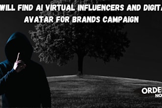 find ai virtual influencers and digital avatars for brand campaigns