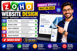 design zoho website zoho sites zoho landing page and zoho commerce