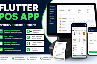 develop a flutter pos app with inventory and billing system