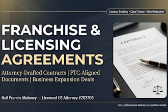 draft master franchise and business expansion legal agreements