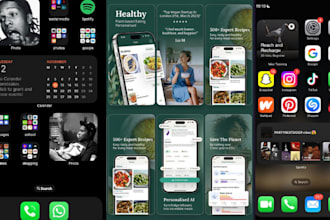 design app screenshots for app store apple play store google play store and uiux