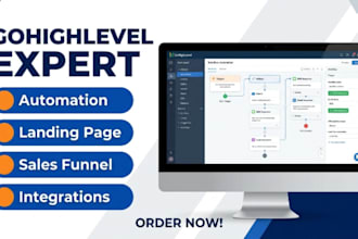 gohighlevel expert gohigh level landing page sales funnel