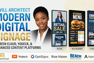 setup and design digital signage software for your screens businesses