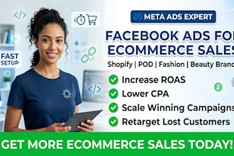 manage facebook ads for shopify ecommerce store sales ads manager