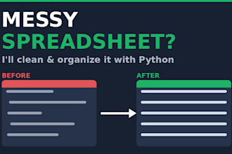 clean and organize your messy excel or CSV data with python