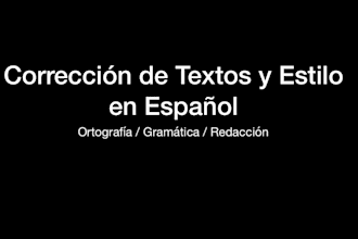 redaccion de contenidos corrección de estilo y textos en español