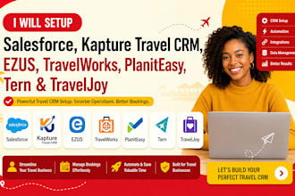 setup salesforce kapture travel CRM ezus travelworks planiteasy tern, smartlead