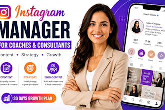 be your instagram manager for coaches and consultants