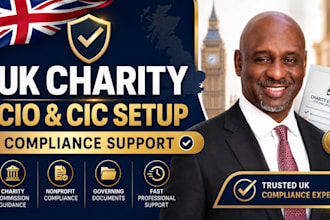setup UK charity cio cic and nonprofit compliance support