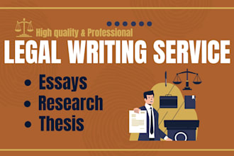 offer high level legal research, legal article, law blog and legal writing