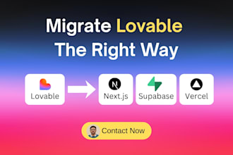 migrate your lovable app to nextjs supabase and vercel production ready