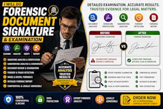 do forensic document examination, signature analysis, and forgery detection