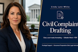 professionally draft a compelling civil complaint or breach of contract claim