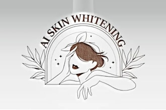 design luxurious super skin whitening logo