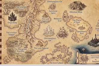 do hand drawn map design site map illustrated catography map battle game map
