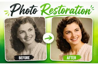 restore, repair, colorize, and enhance old damaged photos