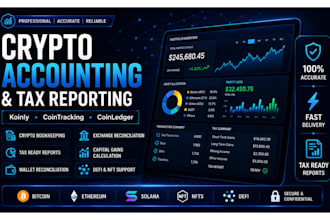 do crypto accounting, bookkeeping and tax filing in koinly, cointracking