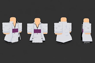 create 3d anime style roblox clothing and accessories