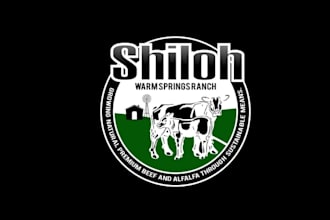 make natural grass fed logo with rocky mountain cattle ranch