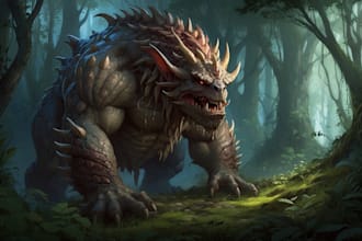 illustrate fantasy art creatures and characters