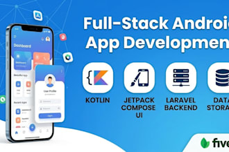 develop a full stack android app with laravel